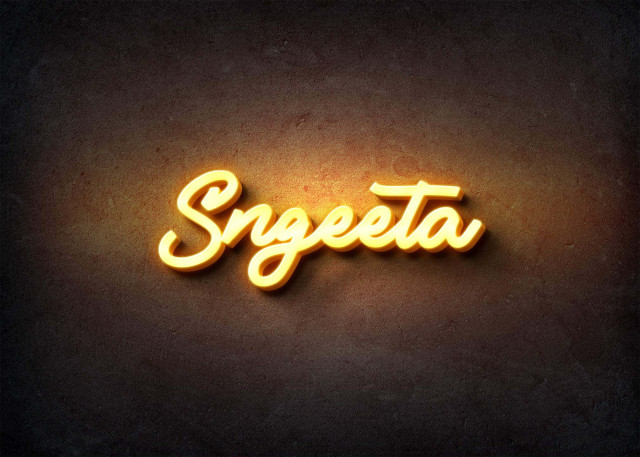 Free photo of Glow Name Profile Picture for Sngeeta