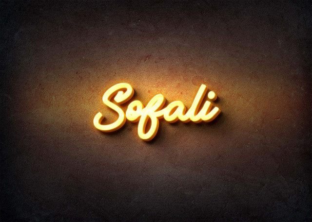 Free photo of Glow Name Profile Picture for Sofali