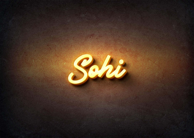 Free photo of Glow Name Profile Picture for Sohi