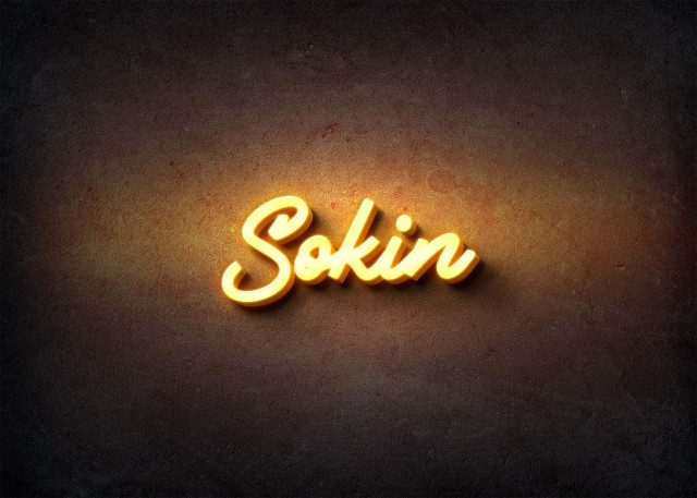 Free photo of Glow Name Profile Picture for Sokin