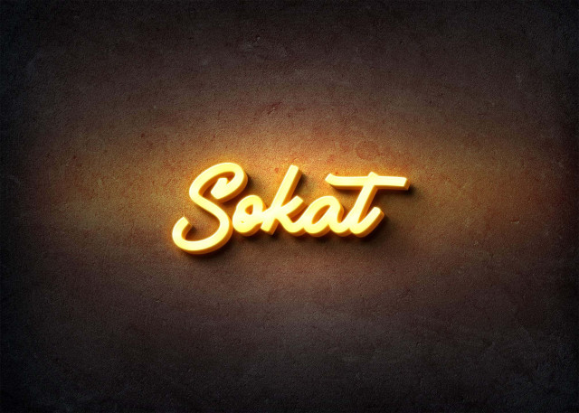 Free photo of Glow Name Profile Picture for Sokat