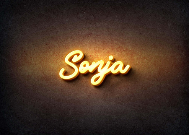 Free photo of Glow Name Profile Picture for Sonja