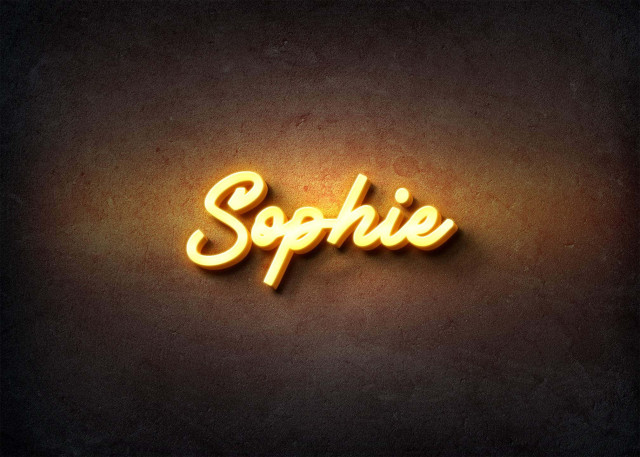 Free photo of Glow Name Profile Picture for Sophie