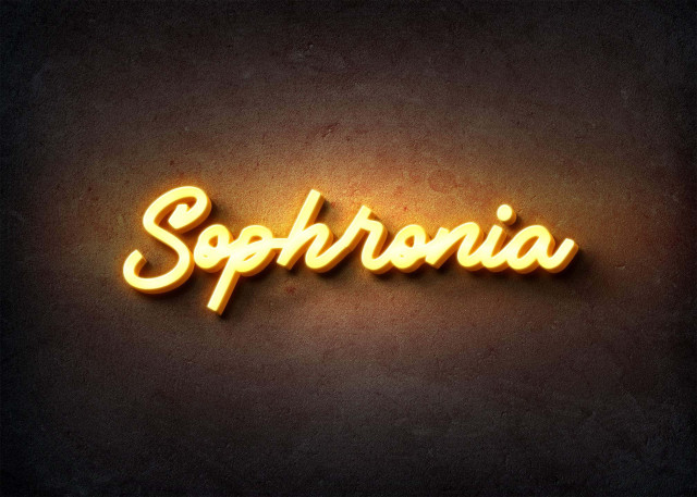 Free photo of Glow Name Profile Picture for Sophronia