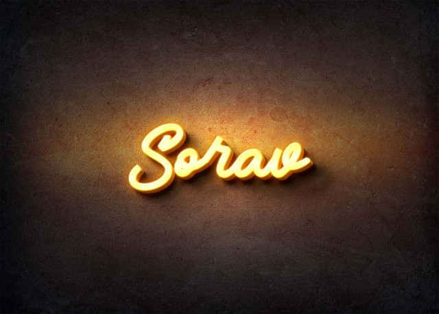 Free photo of Glow Name Profile Picture for Sorav