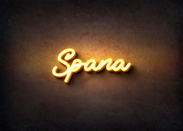 Free photo of Glow Name Profile Picture for Spana