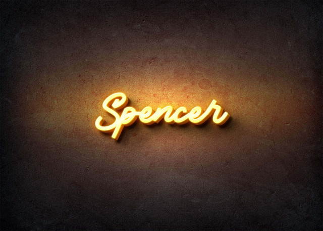 Free photo of Glow Name Profile Picture for Spencer