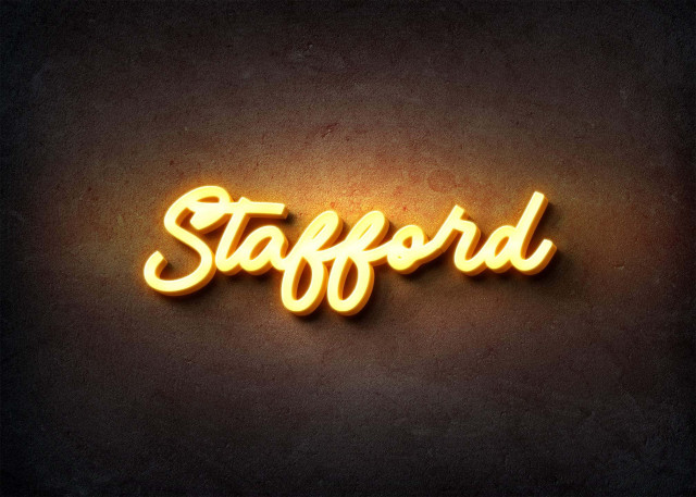 Free photo of Glow Name Profile Picture for Stafford