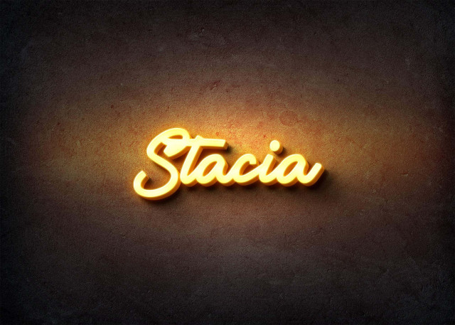 Free photo of Glow Name Profile Picture for Stacia