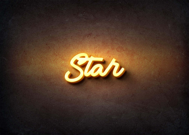 Free photo of Glow Name Profile Picture for Star