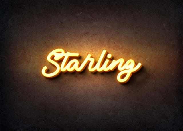 Free photo of Glow Name Profile Picture for Starling