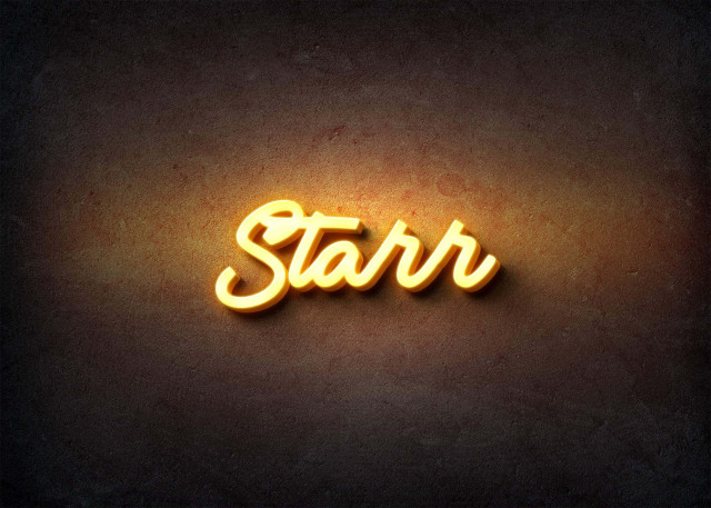 Free photo of Glow Name Profile Picture for Starr