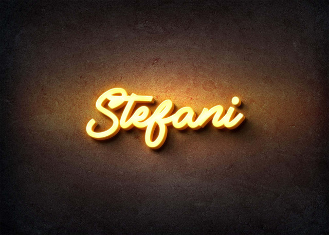 Free photo of Glow Name Profile Picture for Stefani