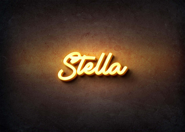 Free photo of Glow Name Profile Picture for Stella