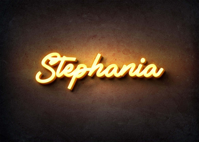 Free photo of Glow Name Profile Picture for Stephania