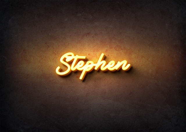 Free photo of Glow Name Profile Picture for Stephen