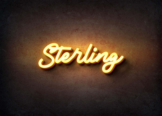 Free photo of Glow Name Profile Picture for Sterling