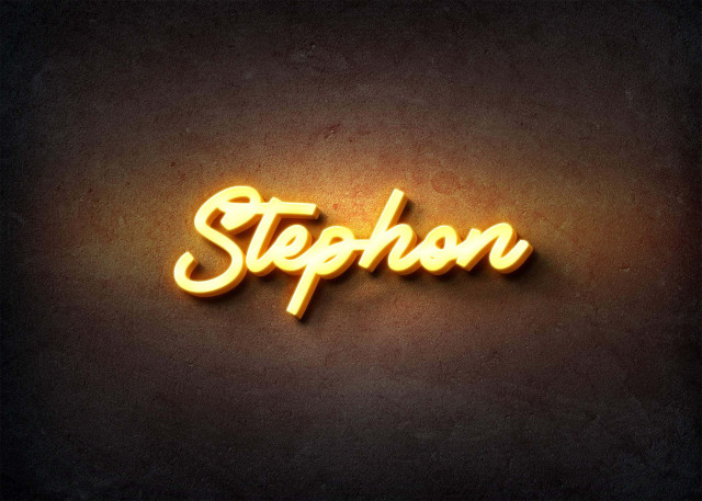 Free photo of Glow Name Profile Picture for Stephon