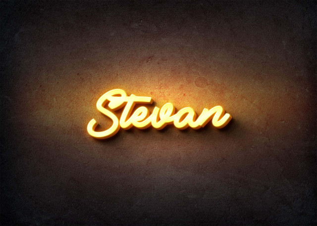 Free photo of Glow Name Profile Picture for Stevan
