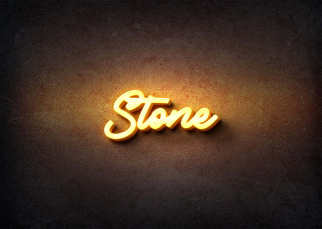 Free photo of Glow Name Profile Picture for Stone