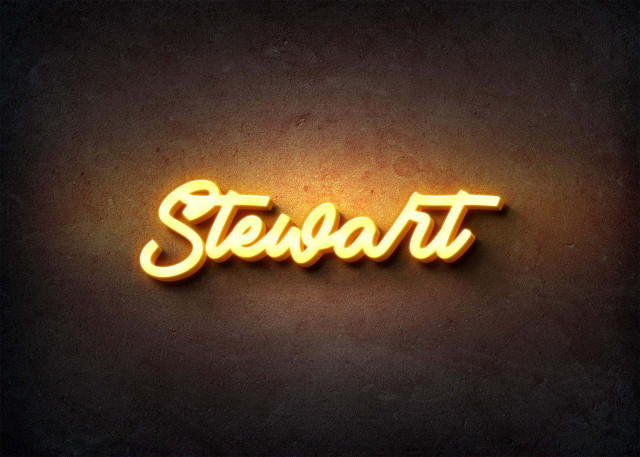 Free photo of Glow Name Profile Picture for Stewart