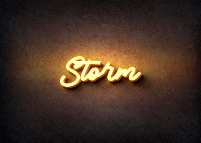 Free photo of Glow Name Profile Picture for Storm