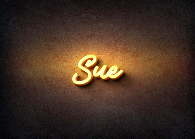 Free photo of Glow Name Profile Picture for Sue
