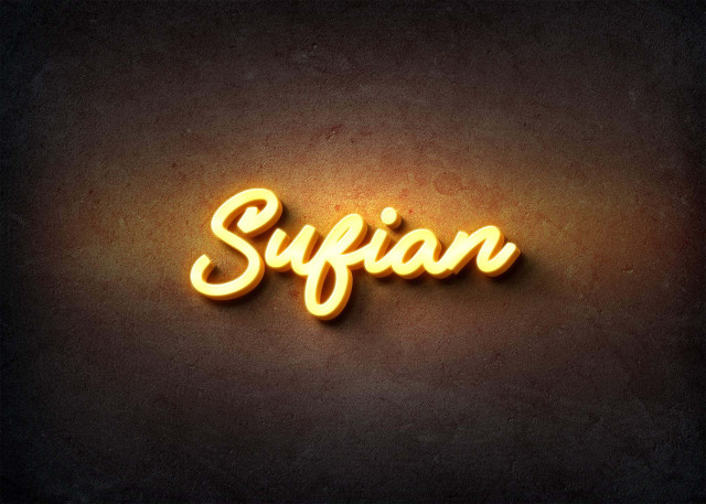 Free photo of Glow Name Profile Picture for Sufian