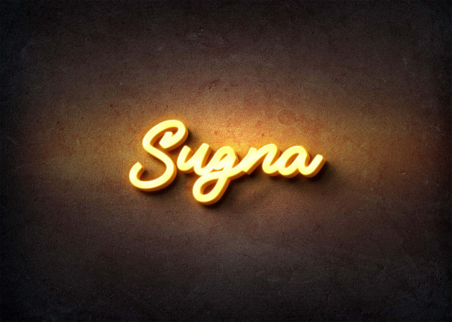 Free photo of Glow Name Profile Picture for Sugna