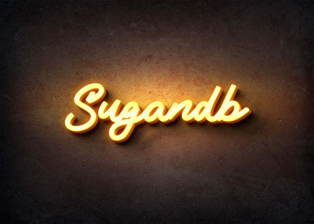 Free photo of Glow Name Profile Picture for Sugandb