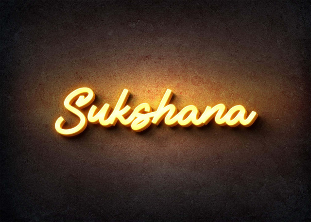 Free photo of Glow Name Profile Picture for Sukshana