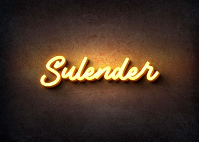 Free photo of Glow Name Profile Picture for Sulender