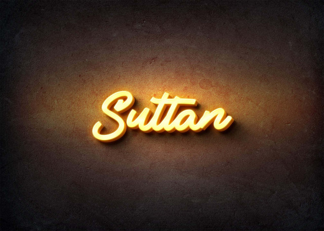 Free photo of Glow Name Profile Picture for Sultan