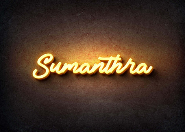 Free photo of Glow Name Profile Picture for Sumanthra