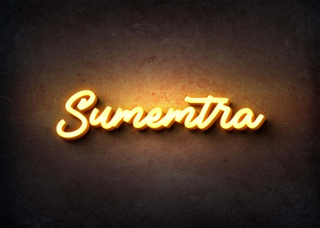 Free photo of Glow Name Profile Picture for Sumemtra