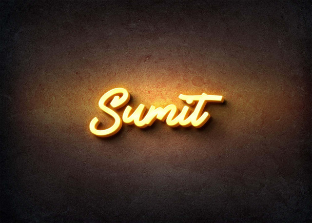 Free photo of Glow Name Profile Picture for Sumit