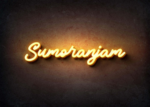 Free photo of Glow Name Profile Picture for Sumoranjam