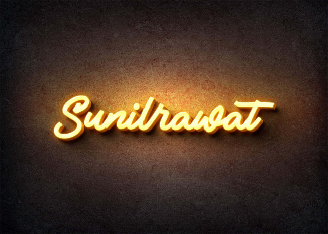 Free photo of Glow Name Profile Picture for Sunilrawat
