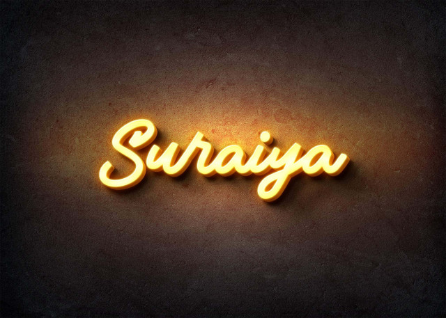 Free photo of Glow Name Profile Picture for Suraiya