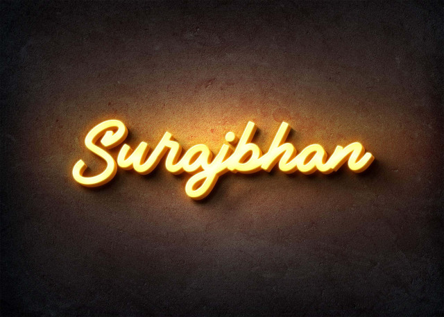 Free photo of Glow Name Profile Picture for Surajbhan