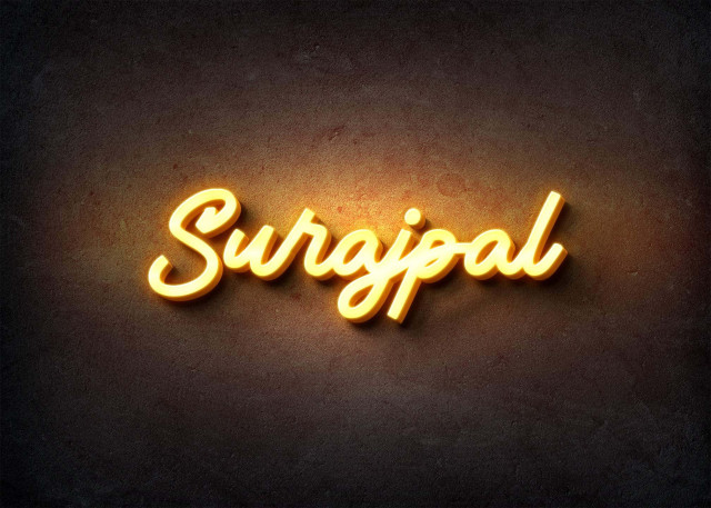 Free photo of Glow Name Profile Picture for Surajpal