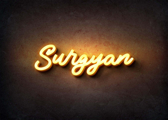 Free photo of Glow Name Profile Picture for Surgyan