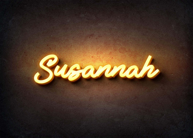 Free photo of Glow Name Profile Picture for Susannah