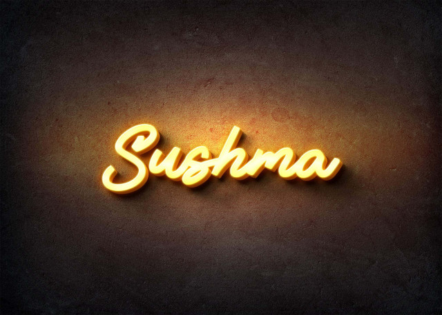 Free photo of Glow Name Profile Picture for Sushma