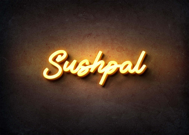 Free photo of Glow Name Profile Picture for Sushpal