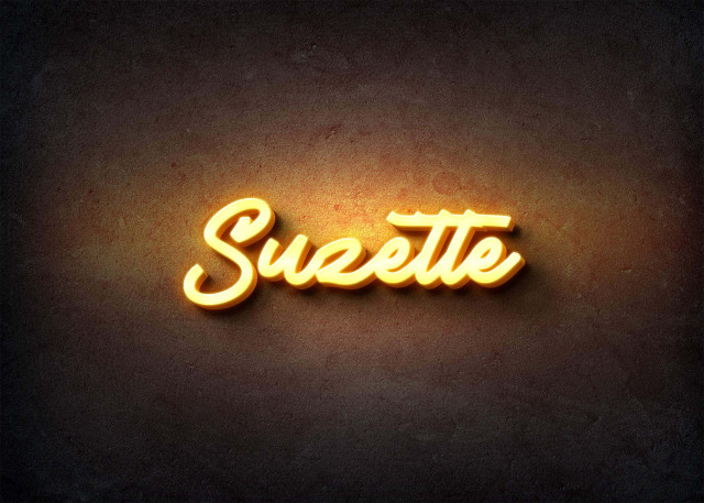 Free photo of Glow Name Profile Picture for Suzette