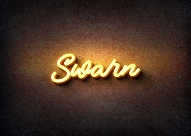 Free photo of Glow Name Profile Picture for Swarn
