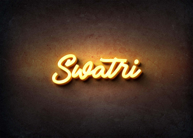 Free photo of Glow Name Profile Picture for Swatri