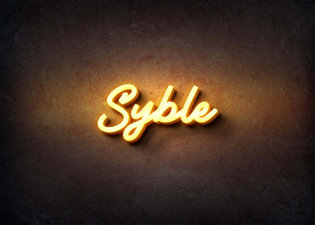 Free photo of Glow Name Profile Picture for Syble