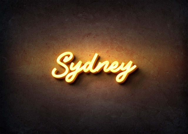 Free photo of Glow Name Profile Picture for Sydney